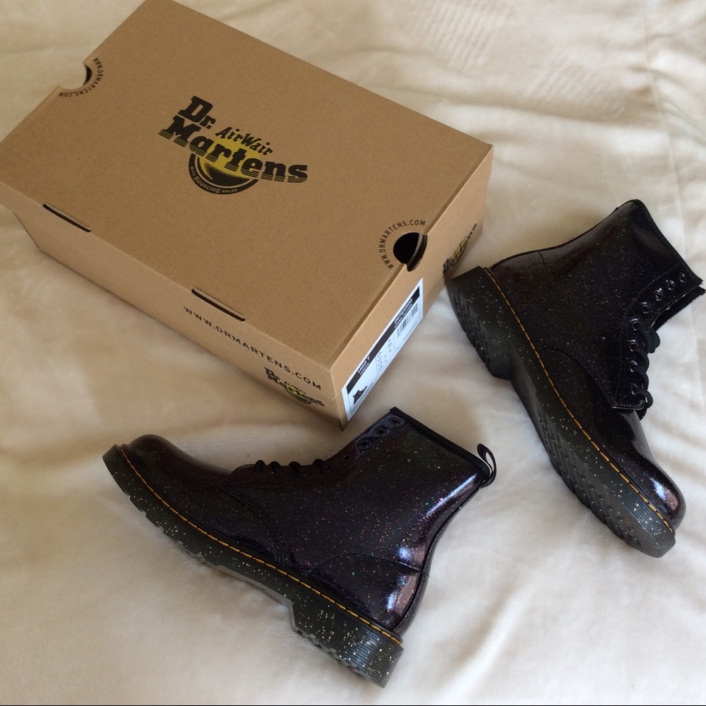 Dr. Martens 1460 COSMIC GLITTER Purple BOOTS - Picture 10 of 16